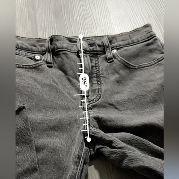 Madewell The Petite Perfect Vintage Jean in Cosner Wash: Knee-Rip Edition Sz 26P - Picture 14 of 15